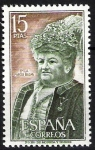Stamps Spain -  Personajes españoles. Emilia Pardo Bazán.