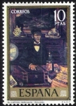 Stamps Spain -  Dia del Sello. Solana.El capitán mercante.