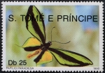 Sellos de Africa - Santo Tom y Principe -  Mariposas
