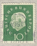 Stamps : Europe : Germany :  Presidente Th. Heuß