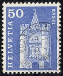 Stamps Switzerland -  Edificios y monumentos