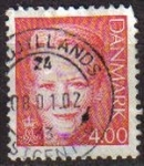 Sellos del Mundo : Europa : Dinamarca : DINAMARCA 1999 Scott 1115 Sello Reina Margarita Michel1200 4 Usado Stamp