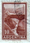 Stamps America - Argentina -  Mendoza puente del Inca. Argentina