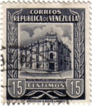 Stamps Venezuela -  Oficina principal de correos Caracas. República de Venezuela