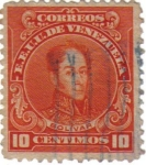 Sellos de America - Venezuela -  Bolivar. E.E.U.U. de  Venezuela