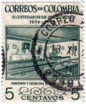 Stamps Colombia -  III centenario de san Pedro Claver 1654-1954