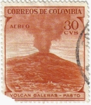Sellos de America - Colombia -  Volcán Galeras - Pasto. Colombia
