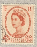 Sellos de Europa - Reino Unido -  Queen Elizabeth II   4,5  1960