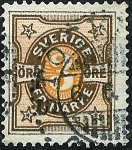 Stamps Europe - Sweden -  Tipo cifra