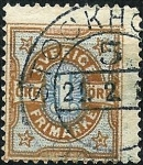 Stamps : Europe : Sweden :  Tipo cifra