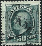 Sellos de Europa - Suecia -  Efigie de Oscar II