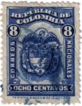 Stamps Colombia -  Correos nacionales república de Colombia