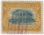 Stamps Guatemala -  Palacio de Minerva. Guatemala