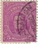 Stamps Uruguay -  Artigas. República oriental de Uruguay