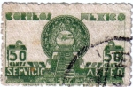 Stamps : America : Mexico :  Servicio aéreo. Correos de México