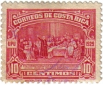 Stamps : America : Costa_Rica :  Conmemoración del I congreso postal Panamericano