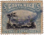 Stamps Costa Rica -  Puerto Limón. Costa Rica