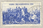 Sellos del Mundo : Europa : Italia : Centenario della II guerra d'Indipendenza  Vittorio Emanuele II alla battaglia di Palestro