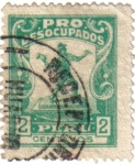 Stamps : America : Peru :  Pro desocupados