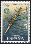 Stamps Spain -  XX Juegos Olímpicos en Munich. Remo.