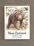 Stamps New Zealand -  Oso malayo