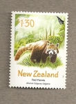 Stamps New Zealand -  Panda rojo