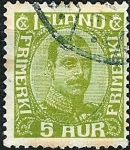 Stamps : Europe : Iceland :  Christian X