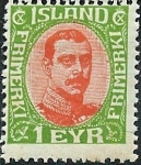 Stamps : Europe : Iceland :  Christian X