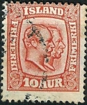 Stamps : Europe : Iceland :  Federico VIII y Cristian IX