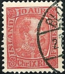 Stamps : Europe : Iceland :  Christian IX
