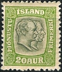 Stamps : Europe : Iceland :  Federico VIII y Cristian IX