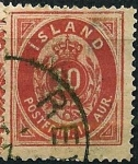 Stamps Europe - Iceland -  Tipo de 1873