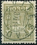 Stamps : Europe : Norway :  Sello de tasa