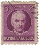 Stamps Cuba -  José de la Luz. República de Cuba