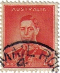 Sellos de Oceania - Australia -  Jorge VI. Australia
