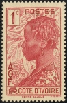 Stamps Ivory Coast -  Mujer
