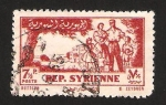 Stamps Syria -  la familia en el campo