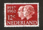 Stamps Netherlands -  bodas de plata de la pareja real