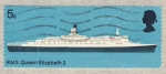 Stamps United Kingdom -  RMS Queen Elizabeth 2