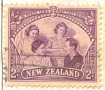 Stamps New Zealand -  Familia Real