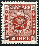 Stamps : Europe : Denmark :  75º aniversario de la emisión de los primeros sellos danes