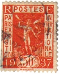 Stamps France -  Exposition internationale de París. 1937