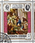 Stamps : Asia : Yemen :  1969 Vida de Cristo: Giacinto Diana, "presentazione al tempio"
