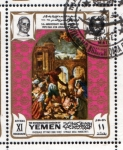 Sellos del Mundo : Asia : Yemen : 1969 Vida de Cristo: Pasquale Ottino, 