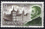 Sellos de Europa - Espa�a -  Personajes españoles. Juan de Herrera y Monasterio de El Escorial.
