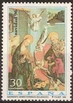 Sellos de Europa - Espa�a -  ESPAÑA 1996 3458 Sello Nuevo Navidad Nacimiento Tabla del Museo Diocesano de la Catedral Vieja de Sa