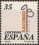 Stamps Spain -  ESPAÑA 1998 3525 Sello Nuevo Año Santo Compostelano Anagrama de Luis Carballo
