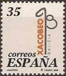 Sellos de Europa - Espaa -  ESPAÑA 1998 3525 Sello Nuevo Año Santo Compostelano Anagrama de Luis Carballo
