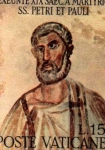 Sellos de Europa - Vaticano -  martirio ss. petri et pauli