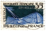 Stamps France -  Pavillon de la France, Bruxelles 1958